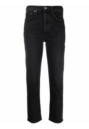 AGOLDE high-waisted straight-leg jeans - Nero