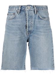 AGOLDE Ira mid-rise denim shorts - Blu