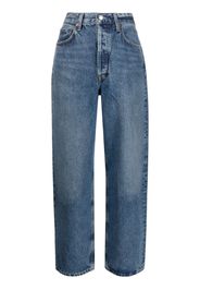 AGOLDE Dara mid-rise tapered jeans - Blu