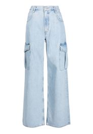 AGOLDE wide-leg stonewashed jeans - Nero