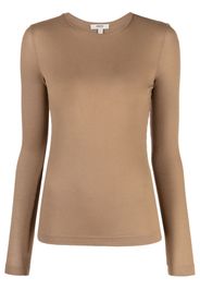 AGOLDE Shona fine-ribbed top - Marrone