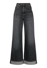 AGOLDE Dame wide-leg organic-cotton jeans - Nero