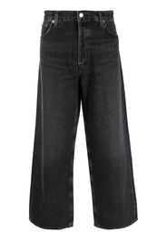 AGOLDE mid-rise wide-leg jeans - Nero