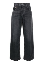 AGOLDE high-rise wide-leg jeans - Nero