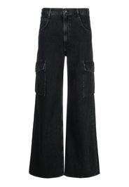 AGOLDE mid-rise wide-leg jeans - Nero