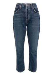 AGOLDE mid-rise tapered jeans - Blu