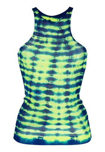 AGR tie-dye knitted tank top - Giallo