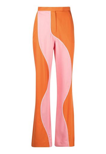 Ahluwalia Madhu flared trousers - ORANGE