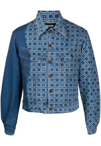 Ahluwalia graphic-print denim jacket - Blu