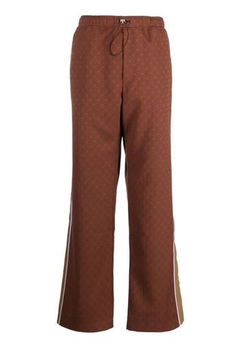 Ahluwalia Safari patterned-jacquard trousers - Marrone