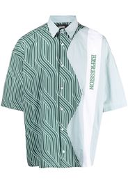 Ahluwalia zig-zag oversized shirt - Verde