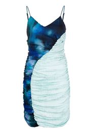 Ahluwalia Solange ruched mini dress - Blu