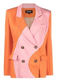 Ahluwalia Blazer bicolore Madhu - Arancione