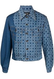 Ahluwalia graphic-print denim jacket - Blu