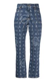 Ahluwalia Jeans con logo all-over - Blu