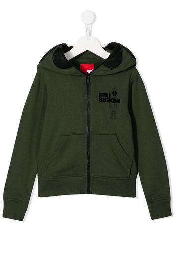 chest logo hoodie