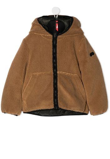 faux-shearling hooded jacket