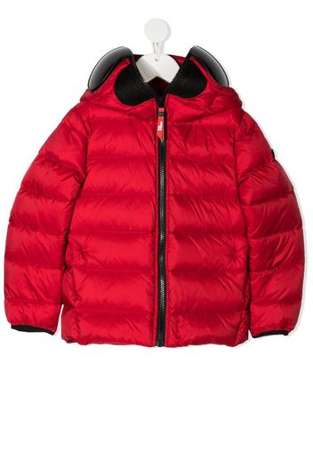 hooded puffer jacket