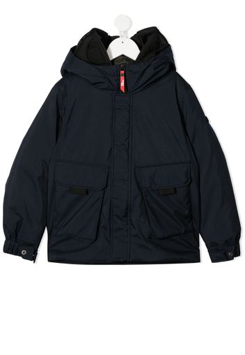 lightweight logo hood jacket