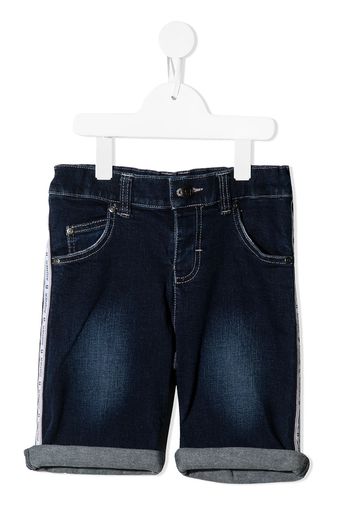 Aigner Kids Shorts con stampa - Blu