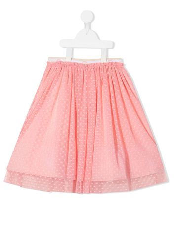 Aigner Kids heart-jacquard tutu skirt - Rosa