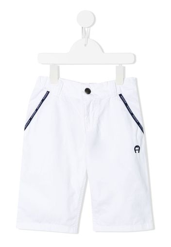 Aigner Kids straight-leg shorts - Bianco