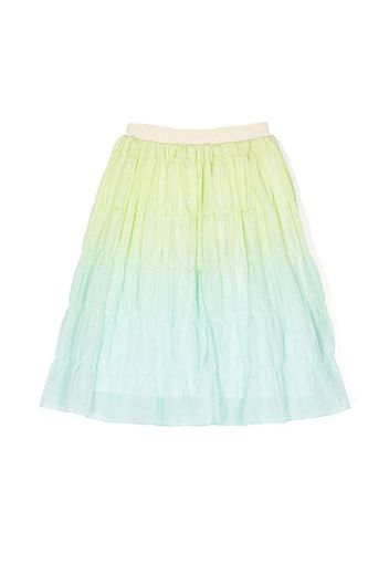 Aigner Kids gradient-effect skirt - Verde