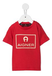 Aigner Kids T-shirt con stampa - Rosso