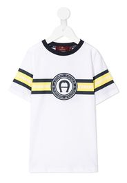 Aigner Kids T-shirt con stampa - Bianco