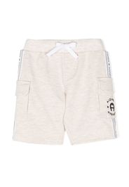 Aigner Kids embroidered-logo shorts - Toni neutri