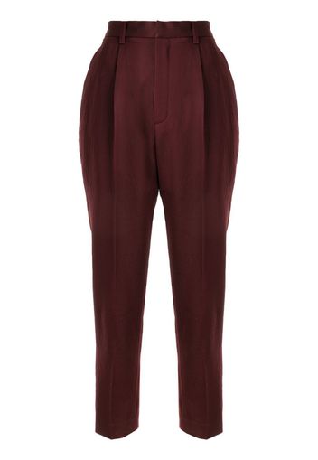 tapered cropped trousers