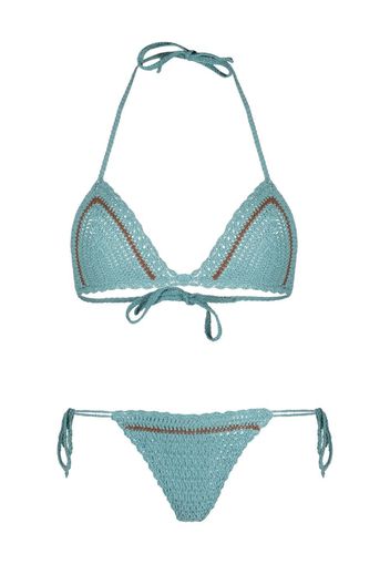 AKOIA SWIM Covo crochet bikini set - Blu