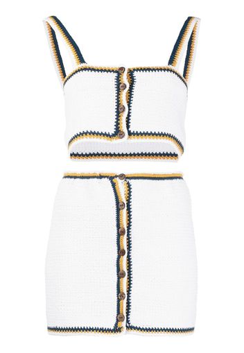 AKOIA SWIM Seca knitted top and skirt set - Bianco