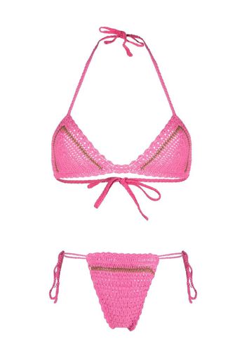 AKOIA SWIM Crochet Bikini Set - Rosa