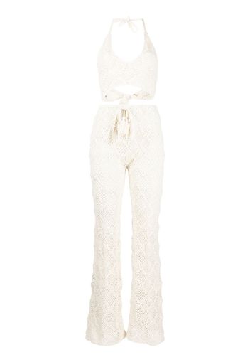 AKOIA SWIM Daisy knitted top and trousers set - Toni neutri