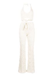 AKOIA SWIM Daisy knitted top and trousers set - Toni neutri