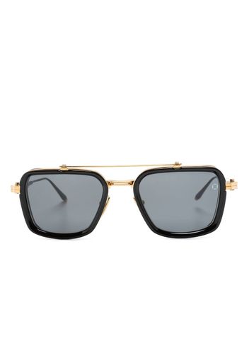 Akoni rectangle-frame tinted sunglasses - Oro