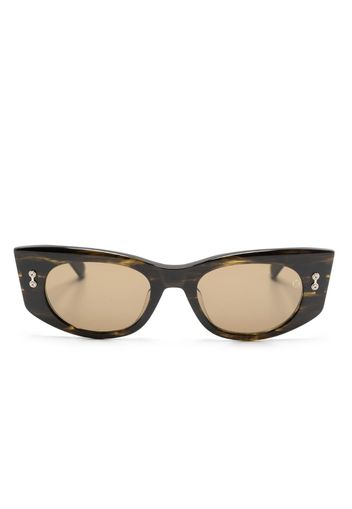 Akoni Aquila oval-frame sunglasses - Marrone