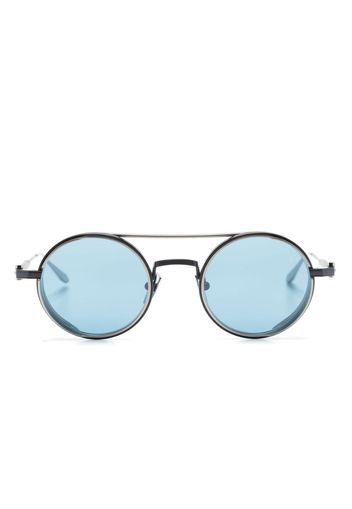 Akoni Eris round-frame double-bridge sunglasses - Blu