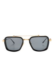 Akoni rectangle-frame tinted sunglasses - Oro