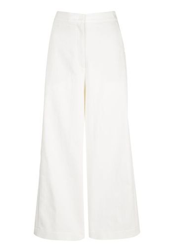 cropped wide-leg trousers