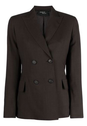 Akris peak-lapels double-breasted blazer - Marrone