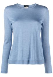 Akris seamless crew-neck jumper - Blu