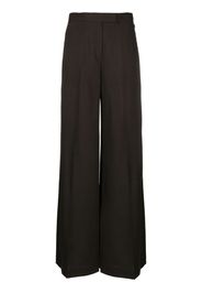 Akris wide-leg high-waist trousers - Marrone