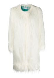 ALABAMA MUSE oversize faux-fur coat - Bianco