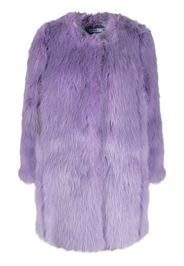 ALABAMA MUSE Kate collarless faux-fur coat - Viola