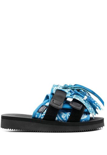 Alanui Sandali con stampa paisley ALANUI x Suicoke - OCEAN BLUE MULTICOLOR