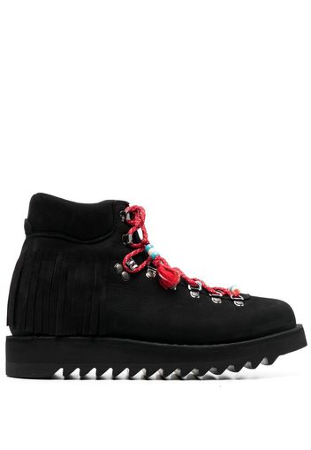 Alanui X Diemme Roccia fringe boots - Nero