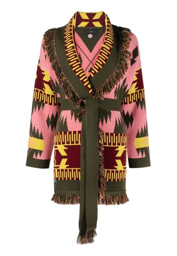 Alanui Icon fringed cashmere cardigan - Multicolore