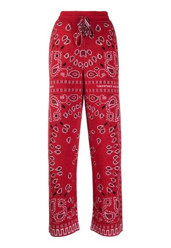 Alanui Pantaloni sportivi Bandana - Rosso